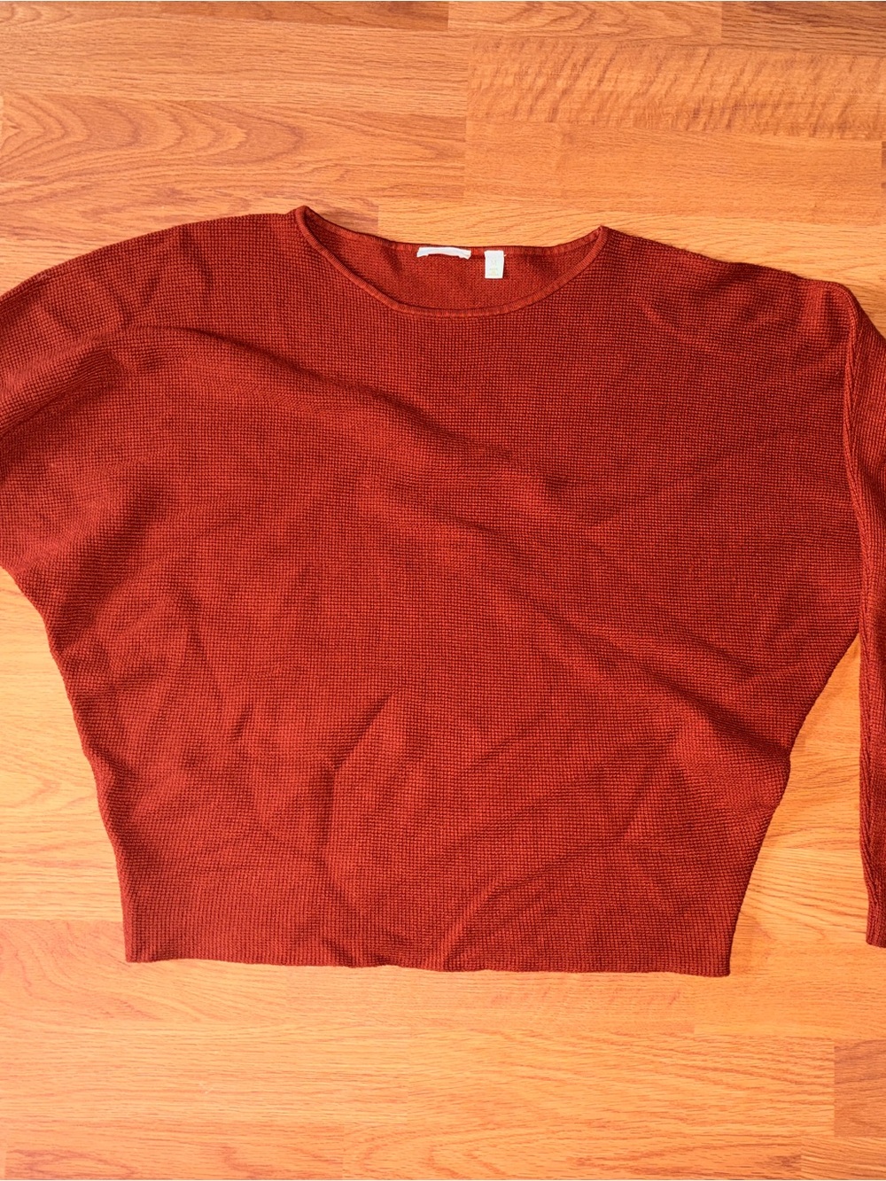 Cyrus Rust Red Knit Tunic Top